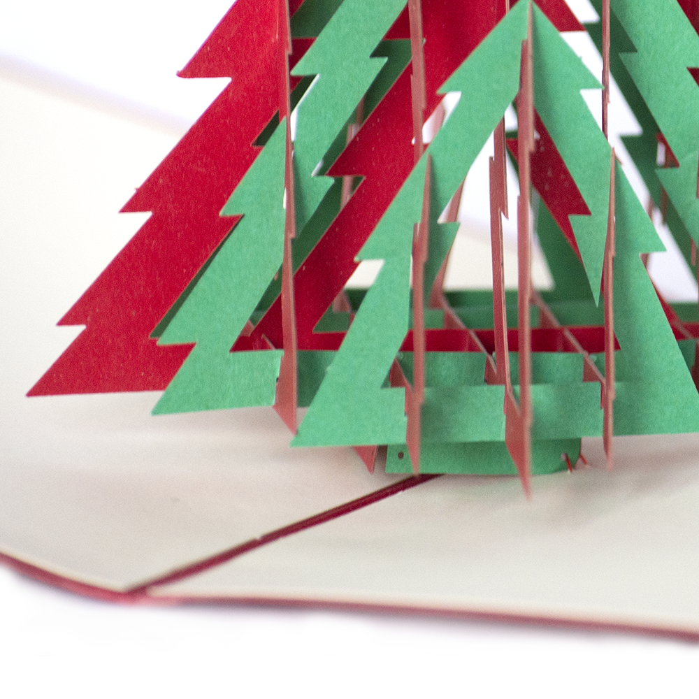 Объемная 3D открытка «Рождественская ёлка»