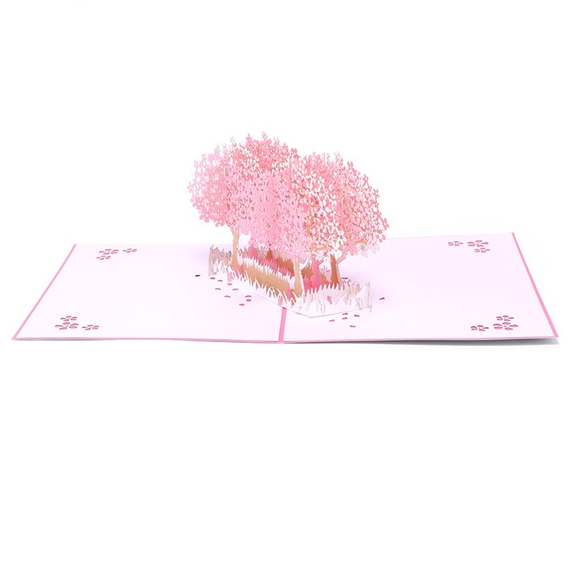 Объемная 3D открытка «Сад сакуры»