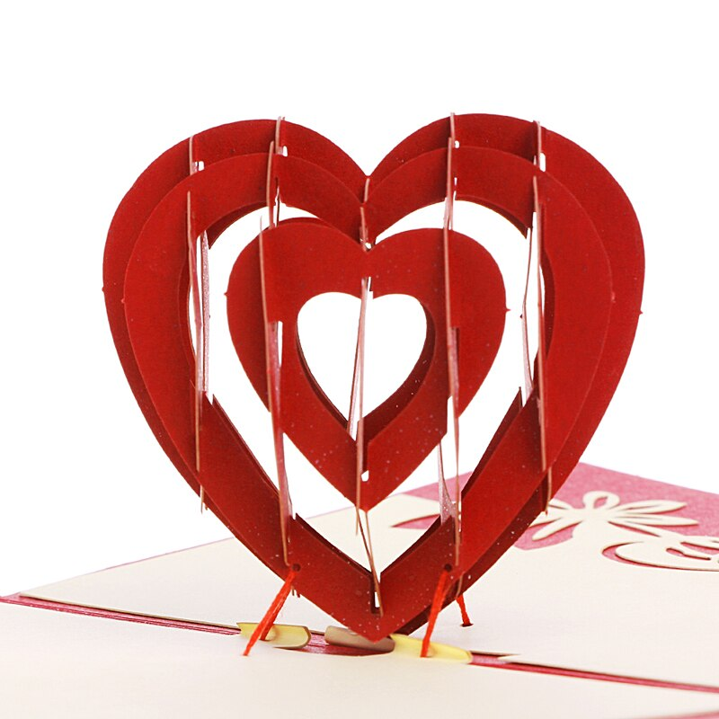 Объемная 3D открытка «Сердечко»