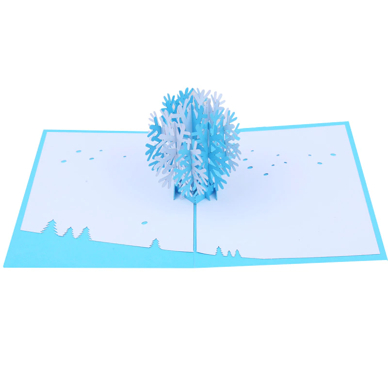 Объемная 3D открытка «Снежинка»